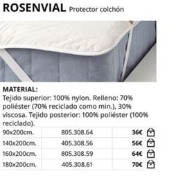 Oferta de Protector de colchón por 36€ en IKEA