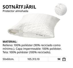 Oferta de Ikea - Protector Almohada por 9€ en IKEA