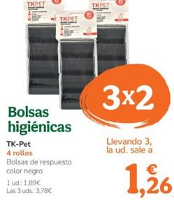 Oferta de TK-Pet - Bolsas Higienicas por 1,89€ en Tiendanimal