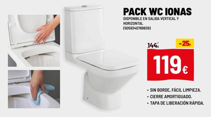 Oferta de Pack WC Ionas por 119€ en Brico Depôt