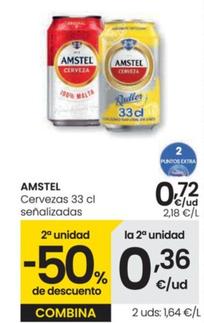 Oferta de Amstel - Cervezas Señalizadas por 0,72€ en Eroski