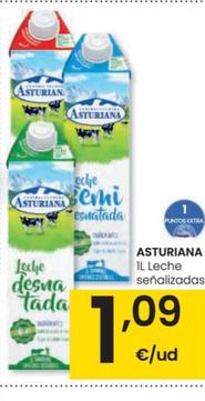 Oferta de Asturiana - Leche Señalizadas por 1,09€ en Eroski