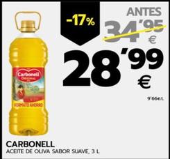 Oferta de Carbonell - Aceite De Oliva Sabor Suave por 28,99€ en BM Supermercados