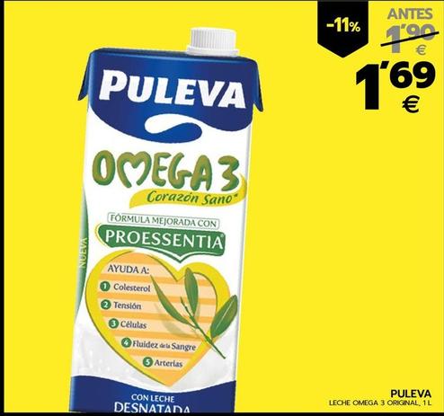 Oferta de Puleva - Leche Omega 3 Original por 1,69€ en BM Supermercados