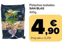 Oferta de San Blas - Pistachos Tostados por 4,9€ en Supeco