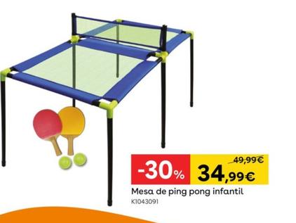 Oferta de Mesa De Ping Pong Infantil por 34,99€ en ToysRus