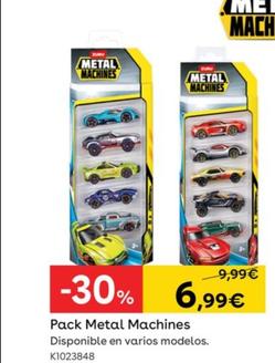 Oferta de Pack Metal Machines por 6,99€ en ToysRus