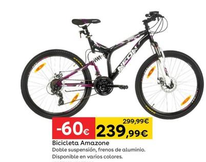 Oferta de Bicicleta Amazone Doble Suspensión, Frenos De Aluminio por 239,99€ en ToysRus