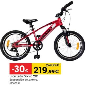 Oferta de Bicicleta Sonic 20" Suspensión Delantera. K100529 por 219,99€ en ToysRus