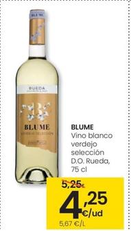 Oferta de Blume - Vino Blanco Verdejo Selección D.O. Rueda por 4,25€ en Eroski
