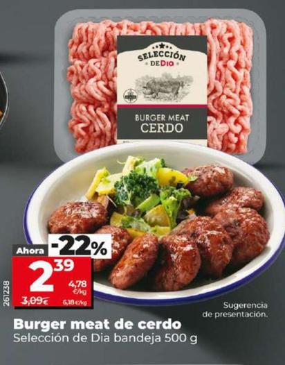 Oferta de Dia - Burger Meat De Cerdo por 2,39€ en Dia