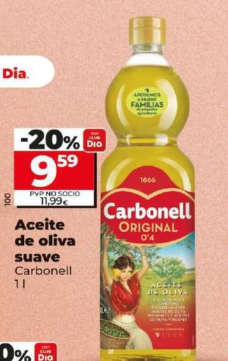 Oferta de Carbonell - Aceite De Oliva Suave por 9,59€ en Dia