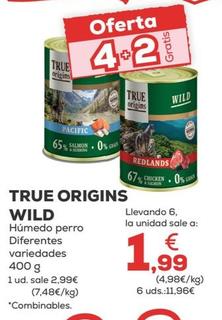 Oferta de True Origins - Wild Humedo Perro  por 2,99€ en Kiwoko