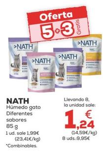 Oferta de Nath - Humedo Gato Diferentes Sabores por 1,49€ en Kiwoko