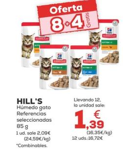 Oferta de Hill's - Humedo Gato Referencias Seleccionadas por 2,09€ en Kiwoko
