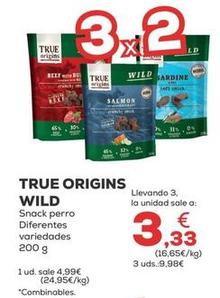 Oferta de True Origins Wild - Snack Perro Diferentes Variedades por 4,99€ en Kiwoko