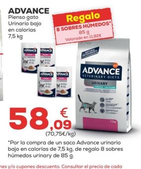 Oferta de Advance - Pienso Gato Urinario Bajo En Colorias por 58,09€ en Kiwoko