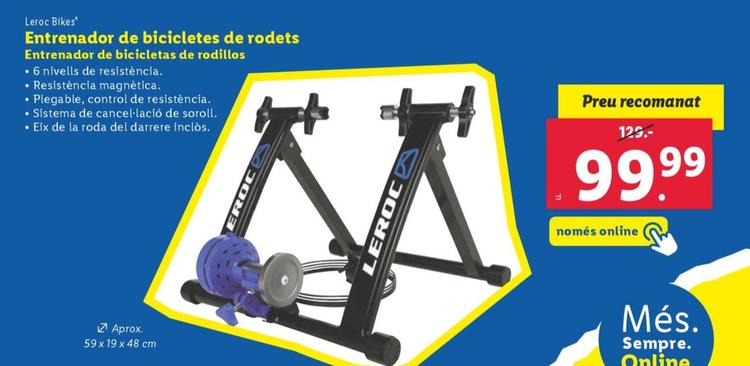 Oferta de Leroc Bikes - Entrenador De Bicicletas De Rodillos por 99,99€ en Lidl