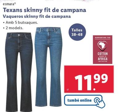 Oferta de Esmara - Vaqueros Skinny Fit De Campana por 11,99€ en Lidl