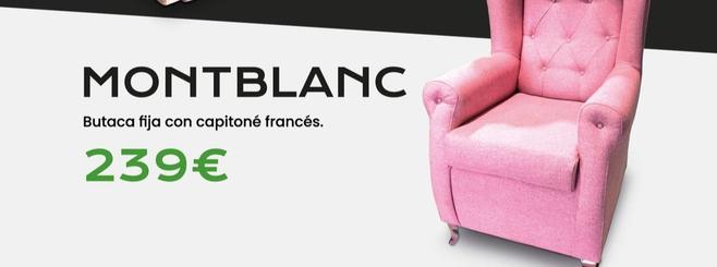 Oferta de Montblanc - Butaca Fija Con Capitone Frances por 239€ en OKSofas