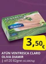 Oferta de Claro - Atún Ventresca Oliva Diamir por 3,5€ en Supermercados MAS