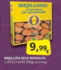 Oferta de Rodolfo - Mejillones En Escabeche por 9,99€ en Supermercados MAS