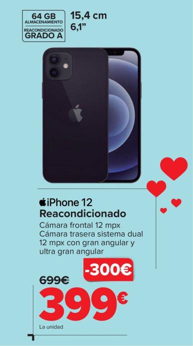 Oferta de Apple - Iphone 12 por 399€ en Carrefour