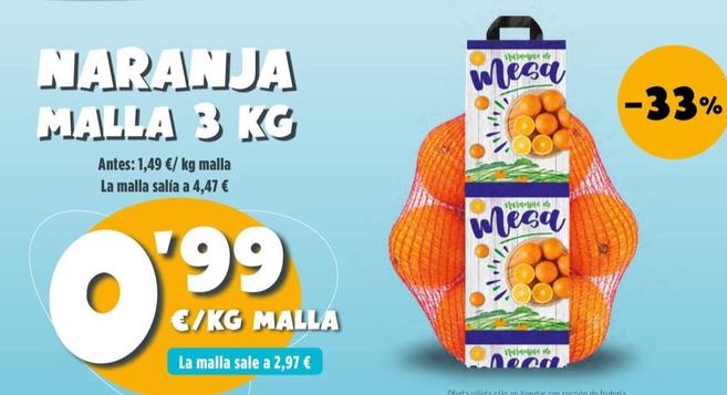 Oferta de Naranja malla por 0,99€ en Ahorramas
