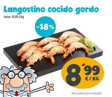 Oferta de Langostinos Cocidos Gordo por 8,99€ en Ahorramas