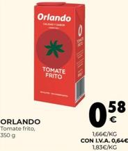 Oferta de Orlando - Tomate Frito por 0,58€ en CashDiplo