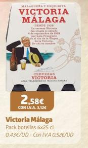 Oferta de Victoria - Malaga por 2,58€ en CashDiplo