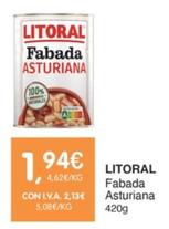 Oferta de Litoral - Fabada Asturiana por 1,94€ en CashDiplo