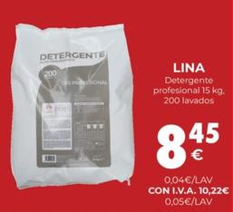 Oferta de Lina - Detergente Profesional por 8,45€ en CashDiplo