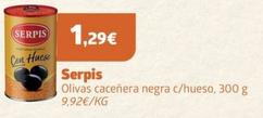 Oferta de Serpis - Olivas Cacenera Negra C/hueso por 1,29€ en CashDiplo