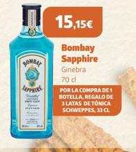 Oferta de Bombay Sapphire - Ginebra por 15,15€ en CashDiplo