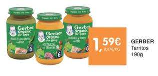Oferta de Gerber - Tarritos por 1,59€ en CashDiplo