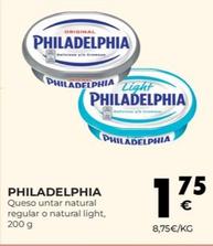 Oferta de Philadelphia - Queso Untar Natural Regular por 1,75€ en CashDiplo