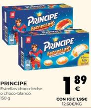 Oferta de Príncipe - Galletas Choco-leche por 1,89€ en CashDiplo