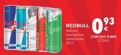 Oferta de Red Bull - Bebida Energética Variedades por 0,93€ en CashDiplo