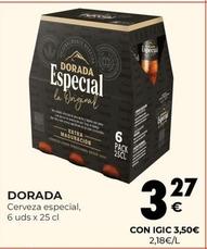 Oferta de Dorada - Cerveza Especial, 6 Uds por 3,27€ en CashDiplo