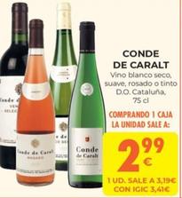 Oferta de Conde De Caralt - Vino Blanco Seco por 3,19€ en CashDiplo