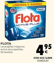 Oferta de Flota - Lavavajillas Maquina Active Plus Pastillas por 4,95€ en CashDiplo