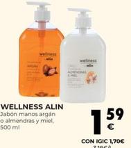 Oferta de Wellness Alin - Jabon Manos Argan por 1,59€ en CashDiplo