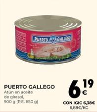 Oferta de Puerto Gallego - Atún En Aceite De Girasol por 6,19€ en CashDiplo