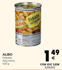 Oferta de Albo - Fabada Asturiana por 1,49€ en CashDiplo