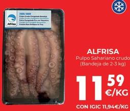 Oferta de Alfrisa - Pulpo Sahariano Crudo por 11,59€ en CashDiplo