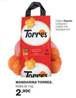 Oferta de Torres - Mandarina por 2,99€ en El Corte Inglés