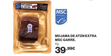 Oferta de Garre - Mojama De Atun Extra MSC  por 39,99€ en El Corte Inglés