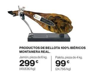 Oferta de Montanera Real - Productos De Bellota 100% Ibéricos por 99€ en El Corte Inglés
