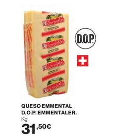 Oferta de Emmentaler - Queso Emmental D.o.p. por 31,5€ en El Corte Inglés
